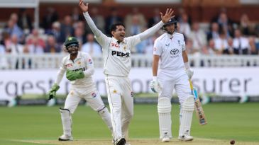 Abbas, Ali land blows for Pakistan on seam-bowling day at Lord's