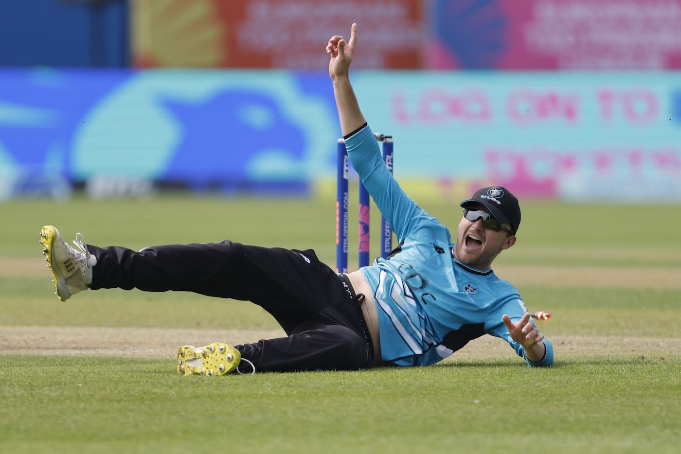 Tim Tector's stunning fielding effort found Muhammad Waseem short