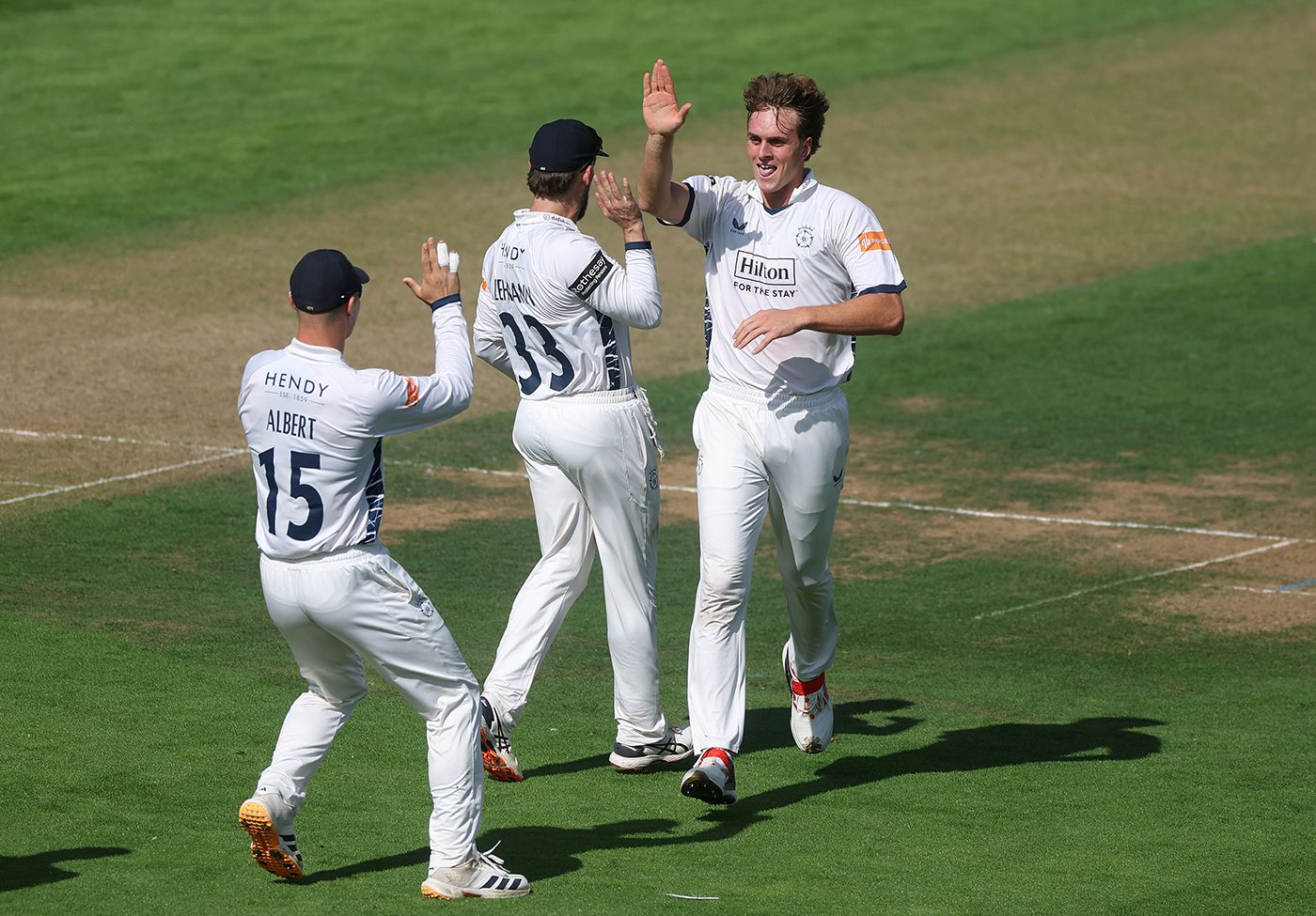 Eddie Jack helped reduce Glamorgan to 2 for 3