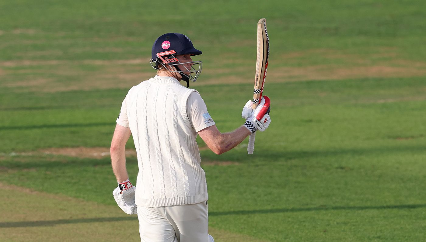 Zak Crawley acknowledges his half-century