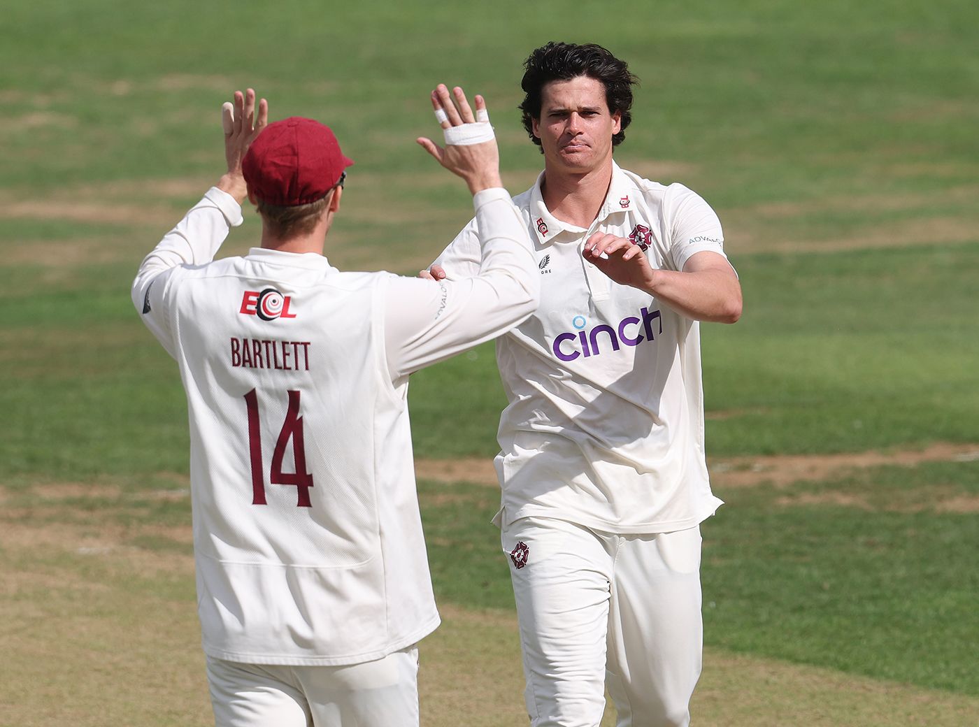 Liam Guthrie helped make inroads on the second morning