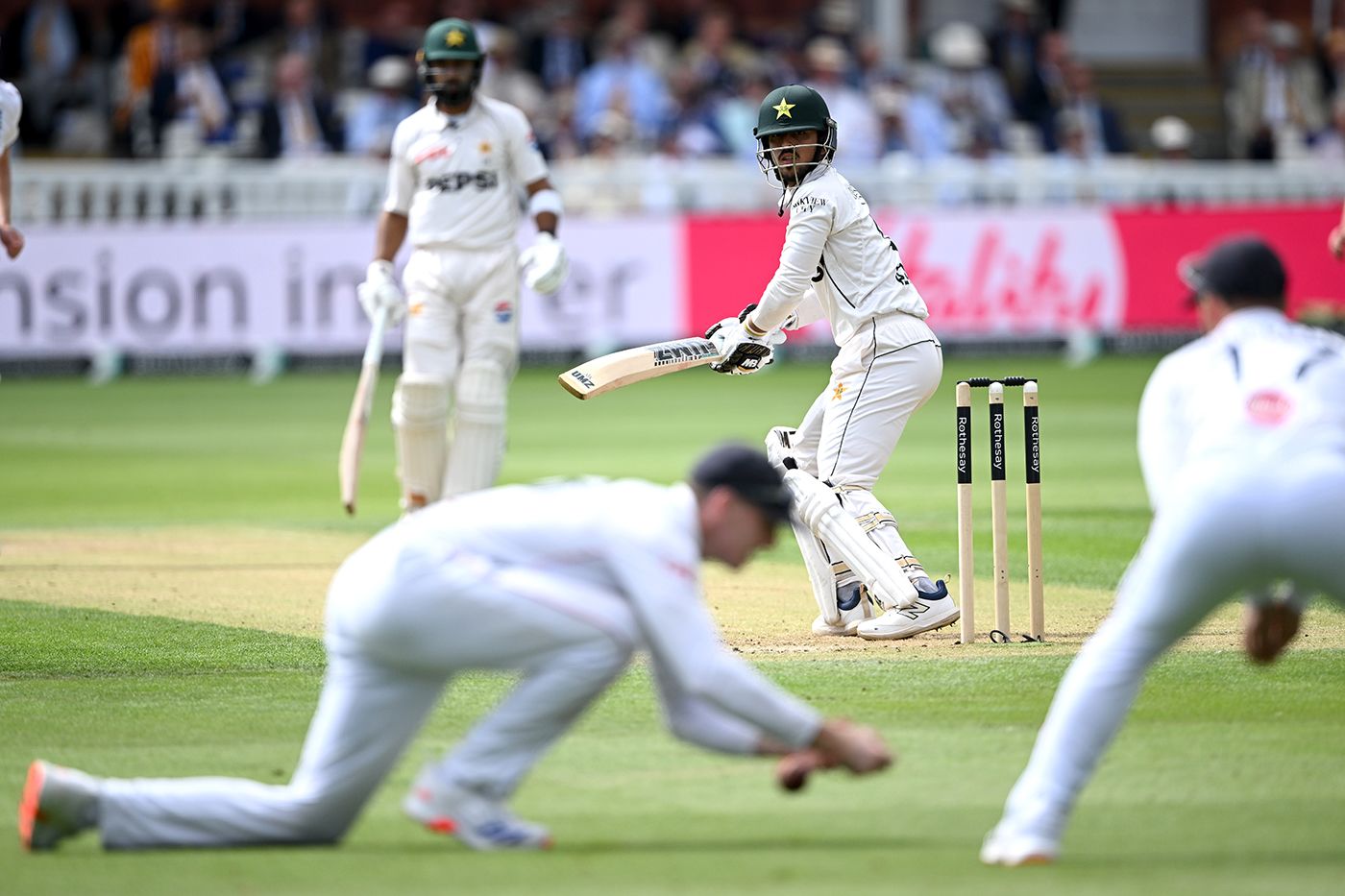 Azan Awais received a life thanks to Harry Brook's drop at slip