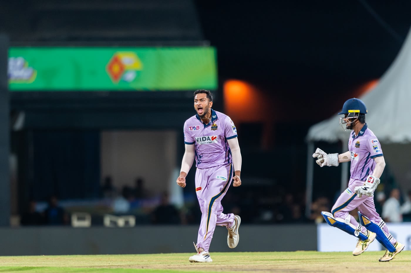 M Shahrukh Khan took three wickets in the TNPL final