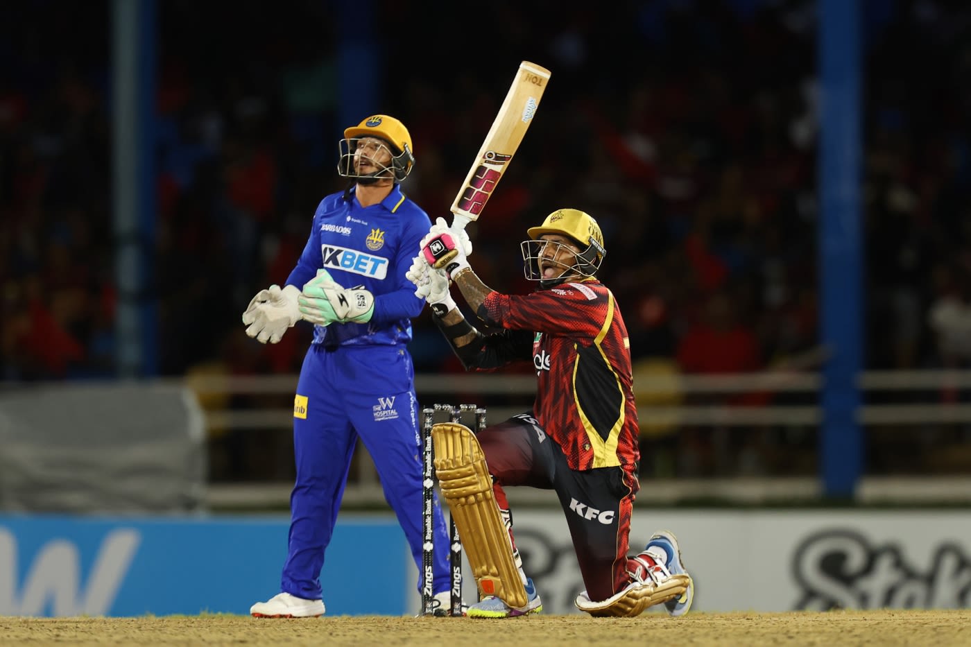 Sunil Narine hit five sixes in a 33-ball 55