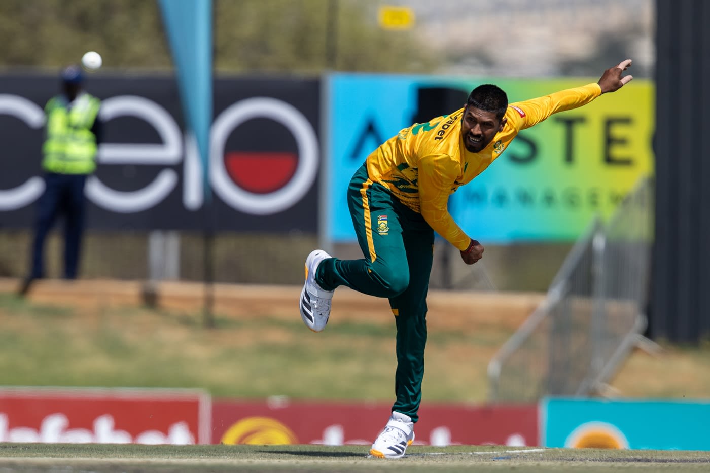 Prenelan Subrayen claimed the wicket of Brian Bennett