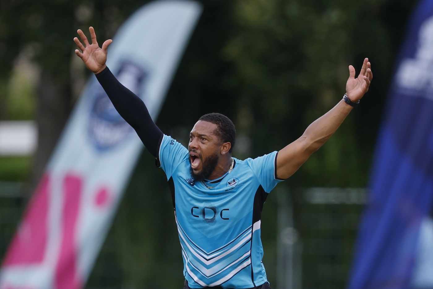 Chris Jordan bowled two economical overs in the five-over innings