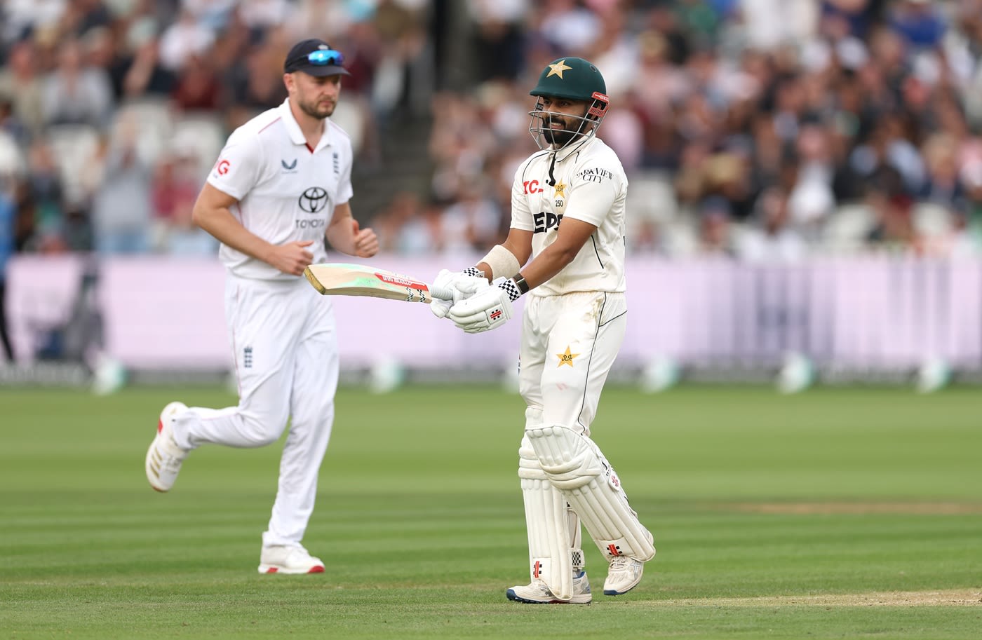 Saud Shakeel fell agonisingly short of a century