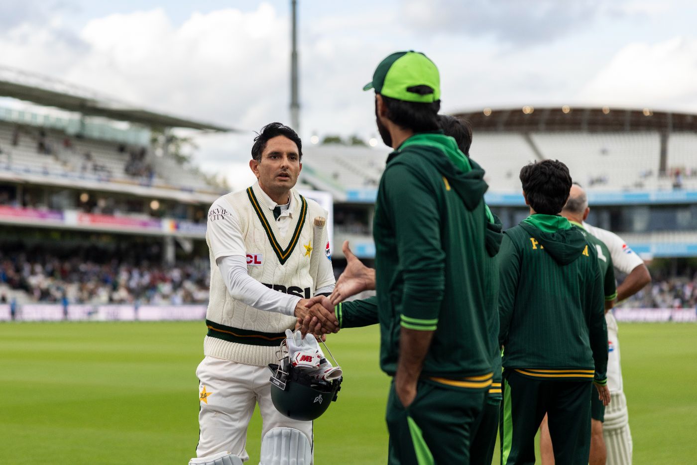 Mohammad Abbas leaves the field after Pakistan's 194-run loss at Lord's