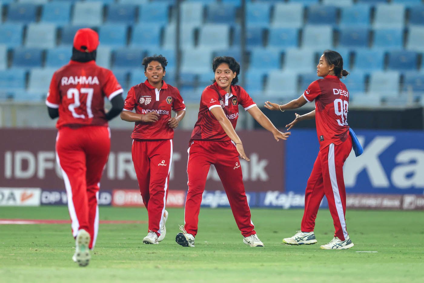 Ni Made Putri Suwandewi took Indonesia's first wicket in Women's Asia Cups