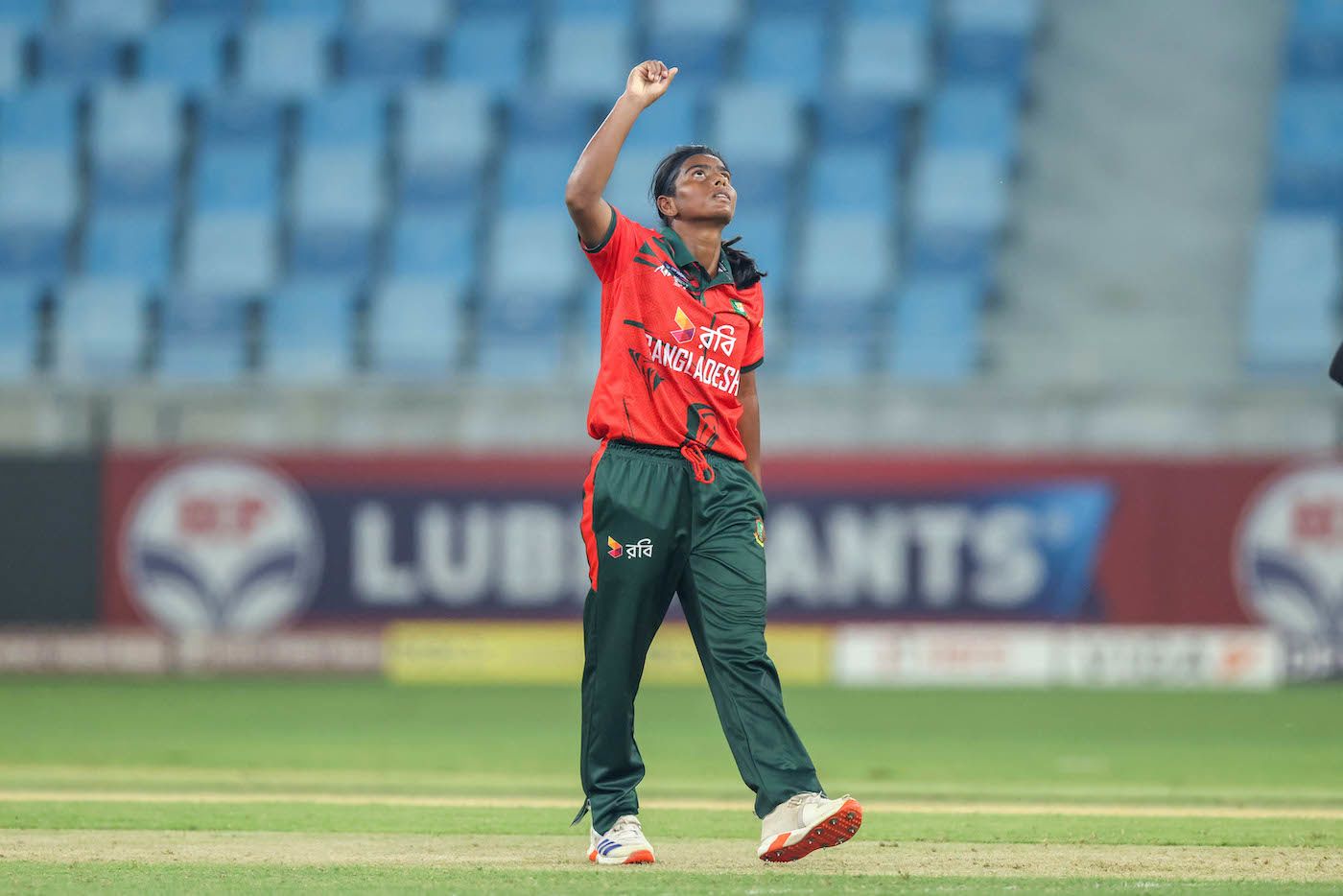 Marufa Akter's three overs included two wickets and a maiden