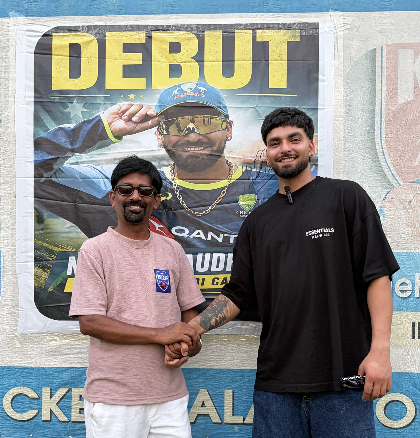 Nikhil Chaudhary with his coach Charanjit Bhangu