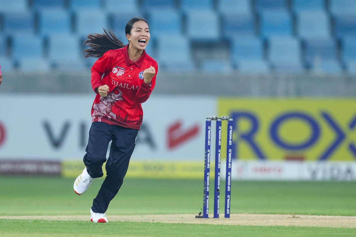 Thipatcha Putthawong took her 172nd T20I wicket in the second over to go past Deepti Sharma's tally