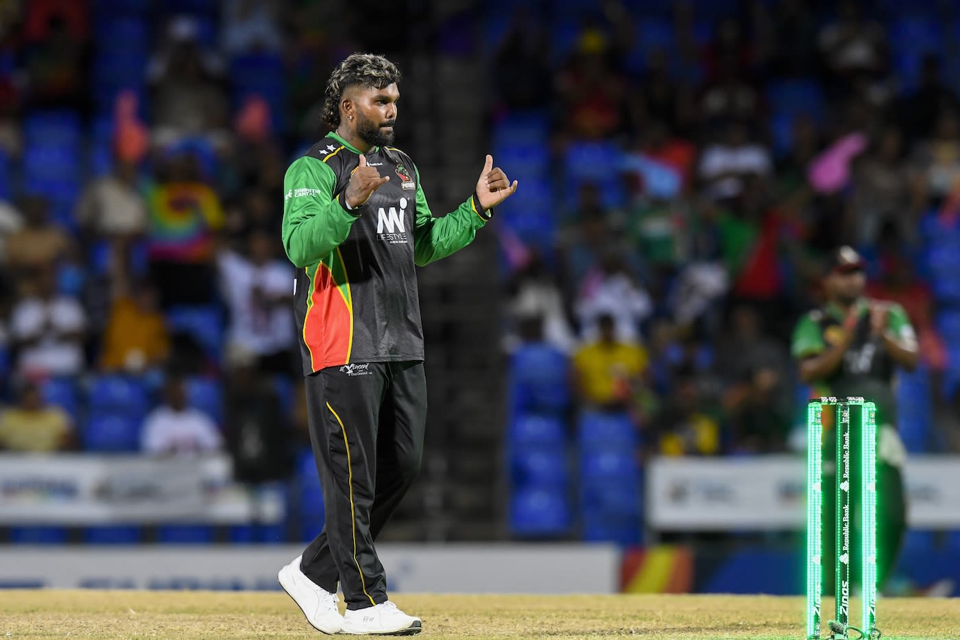 Wanindu Hasaranga's wrong'un accounted for Zachary Carter