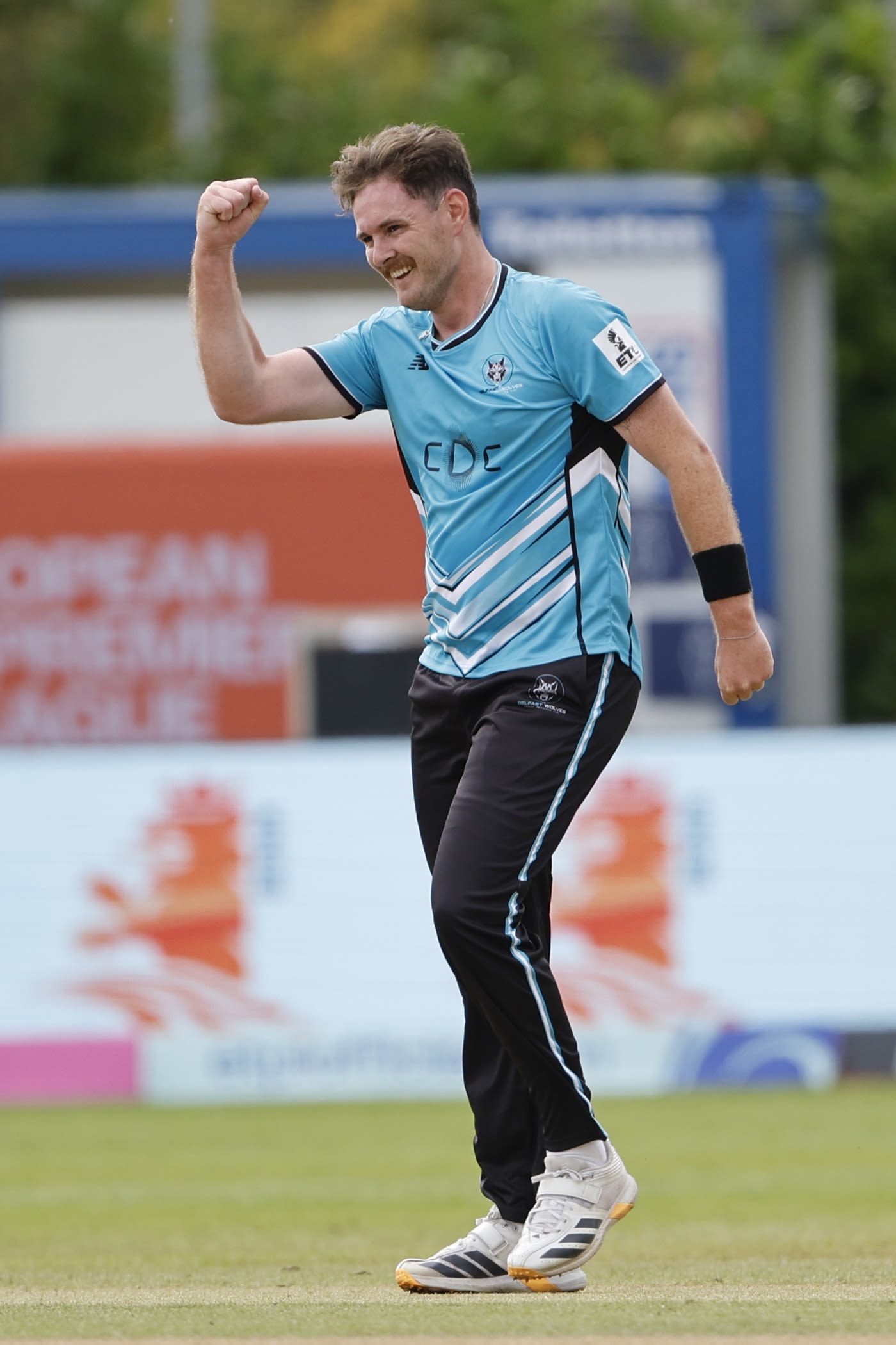Mark Adair got the wicket of his brother Ross