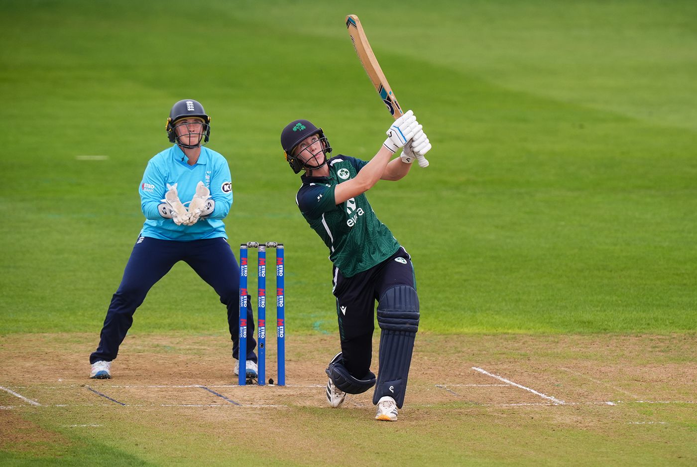 Orla Prendergast goes down the ground