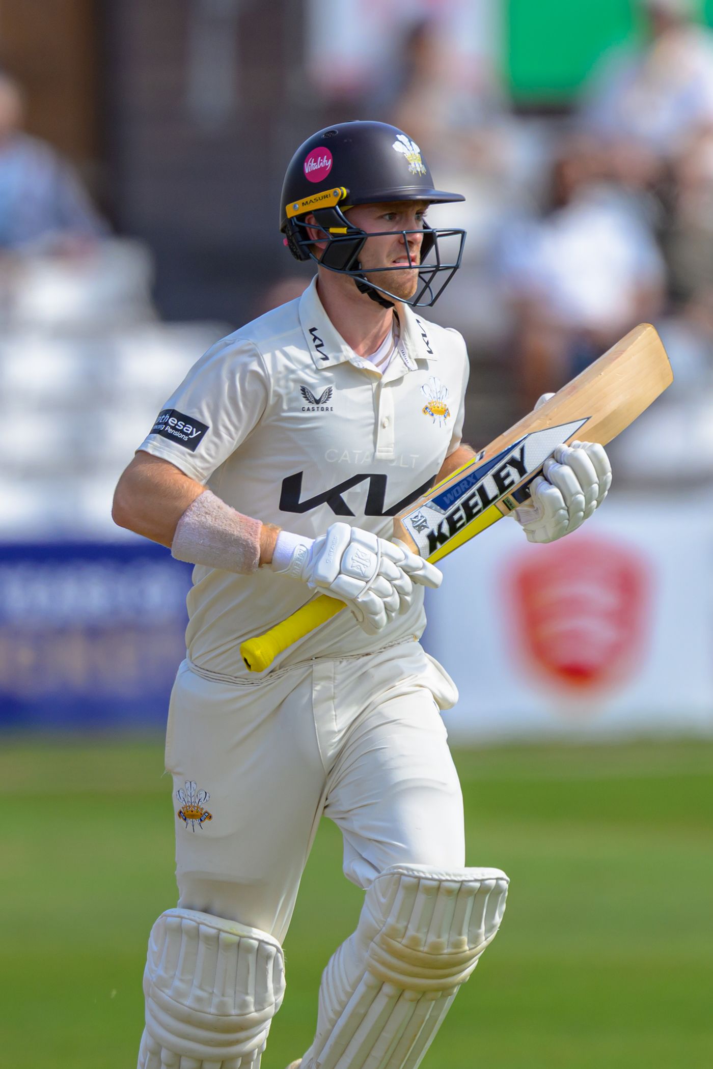 Josh Blake dug in for Surrey