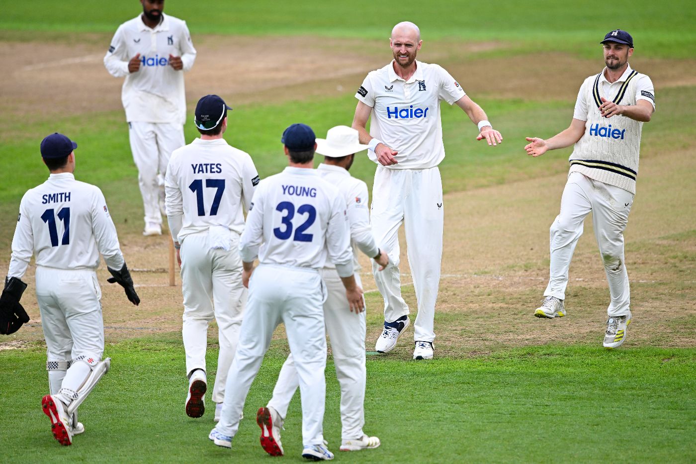 Oliver Hannon-Dalby wrapped up Hampshire's first innings with 3 for 14