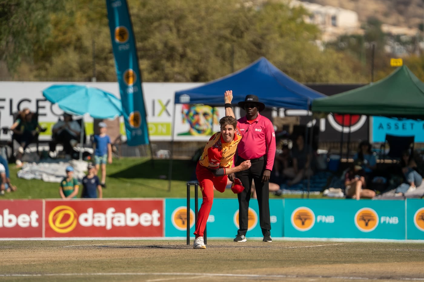 Brad Evans was the pick of the Zimbabwe bowlers