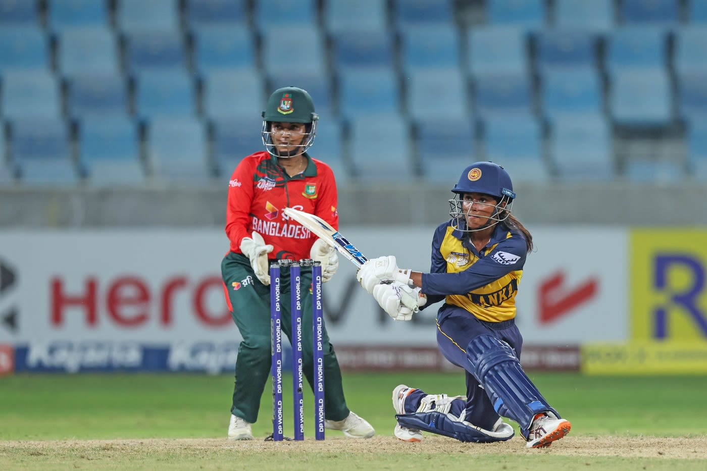 Harshitha Samarawickrama took Sri Lanka home with her 48*
