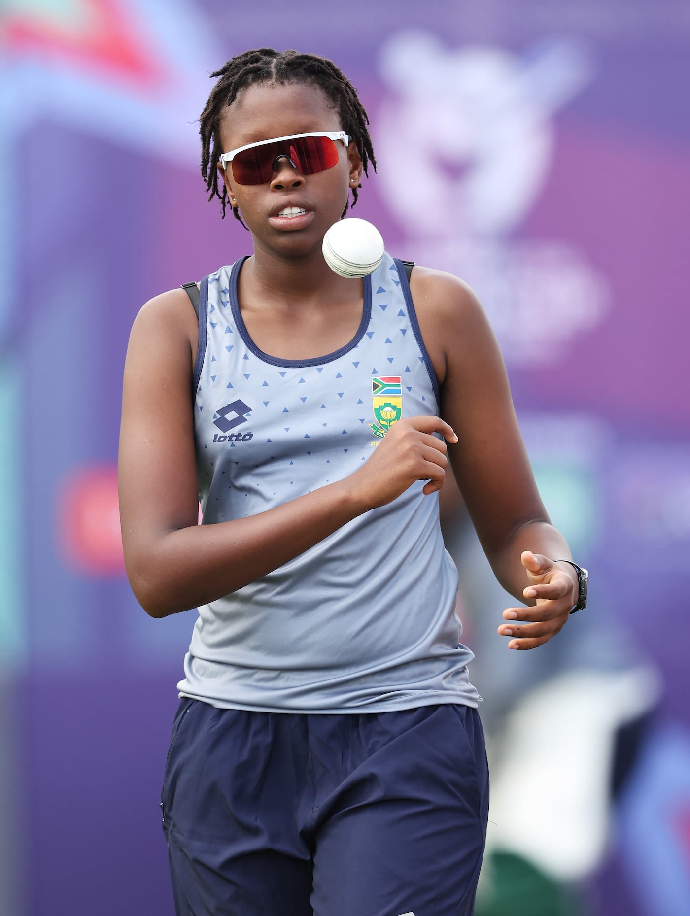 Luyanda Nzuza during a training session