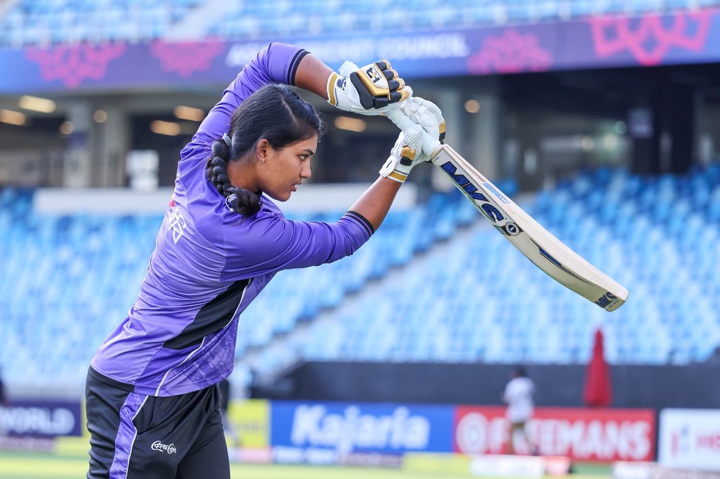 Juairiya Ferdous gets ready for the game