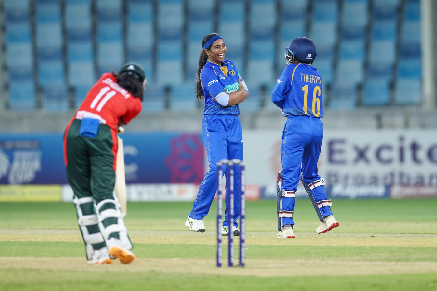 Indhuja Nandakumar celebrates her double-blow with a jig