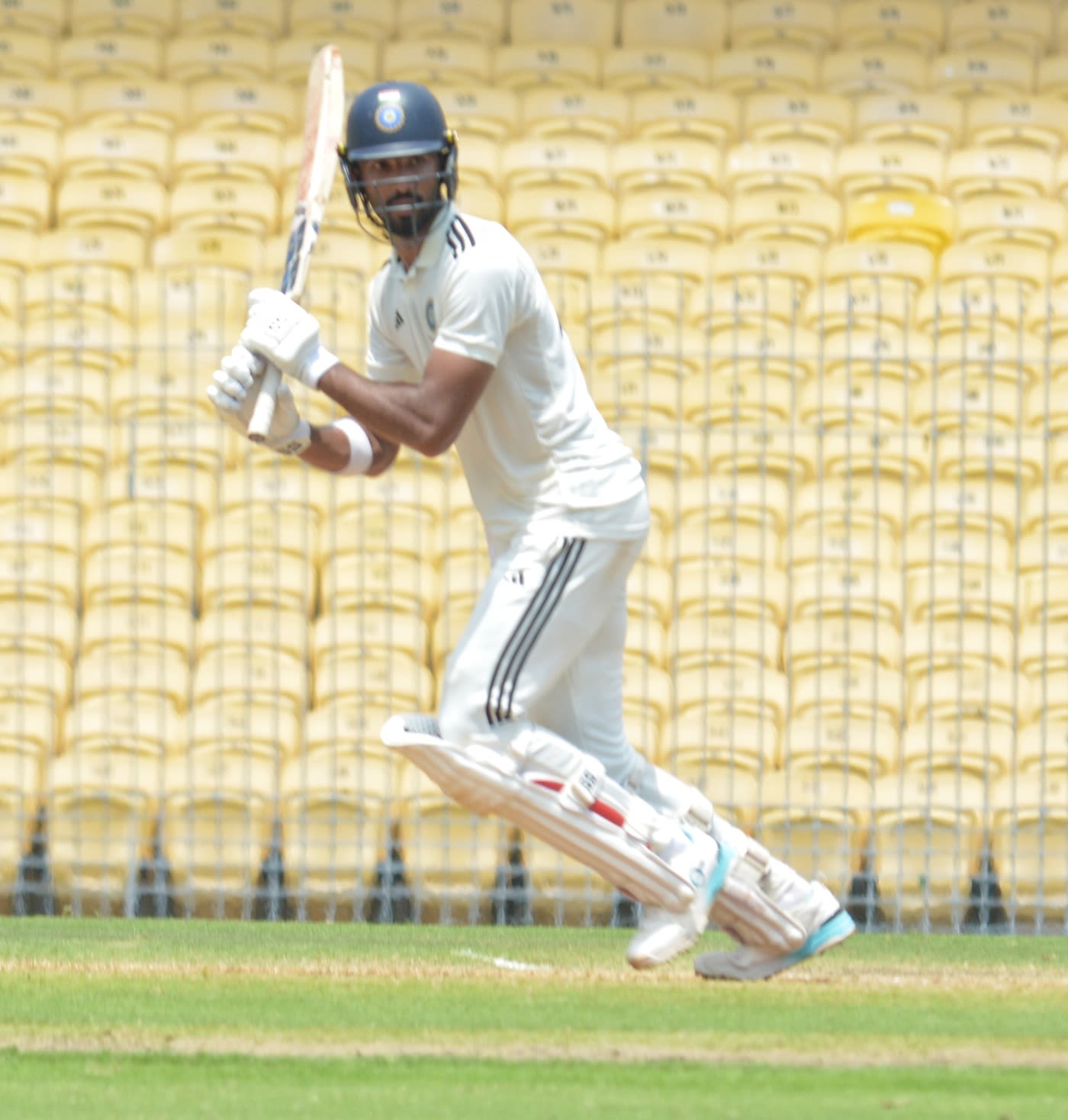 Devdutt Padikkal in action in the Duleep Trophy final