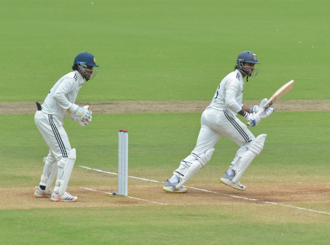 Tilak Varma was dismissed for 99 and was the last batter to fall