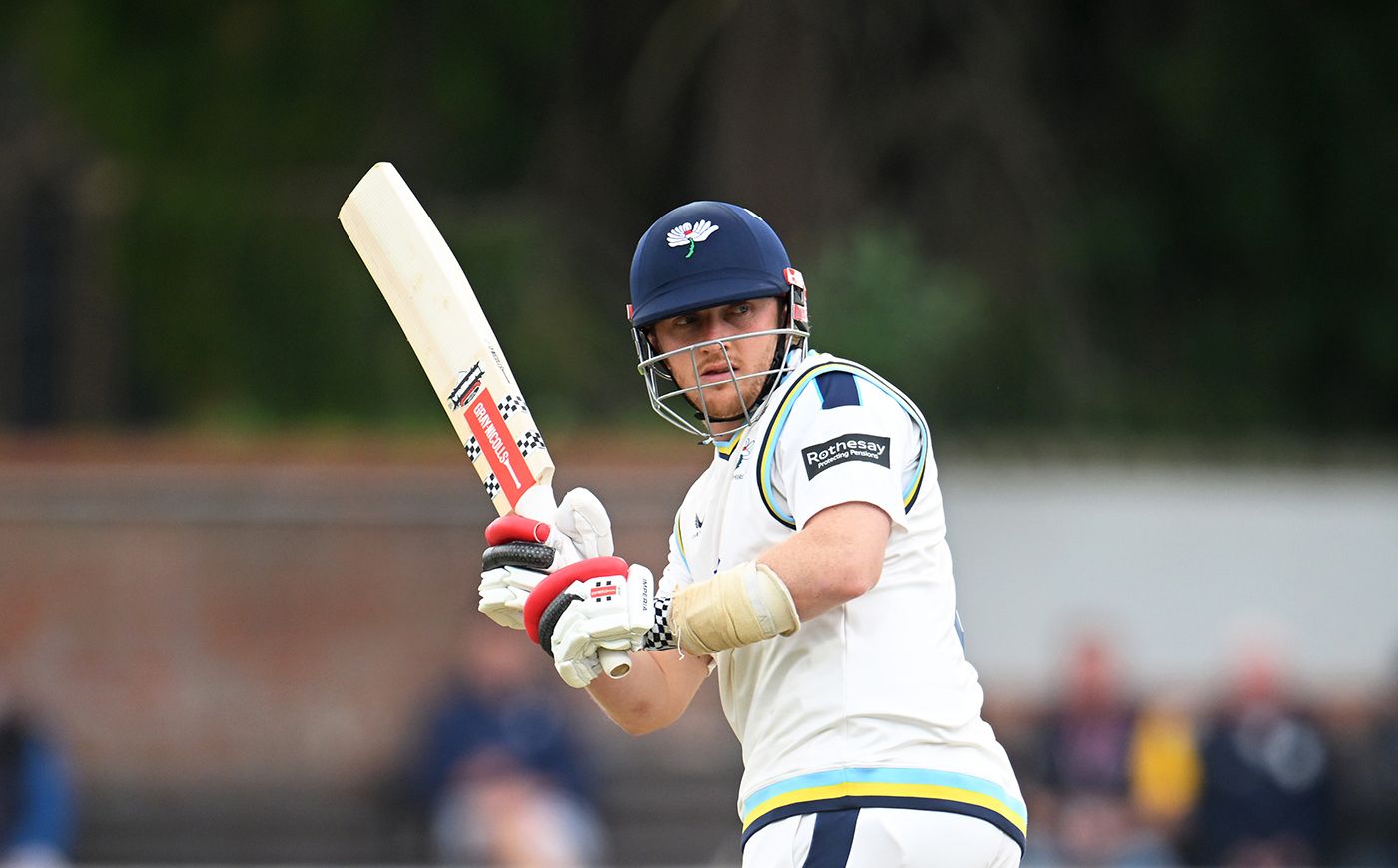 Dom Bess works to leg