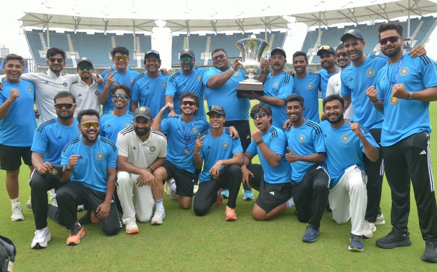 East Zone celebrate with the Duleep Trophy