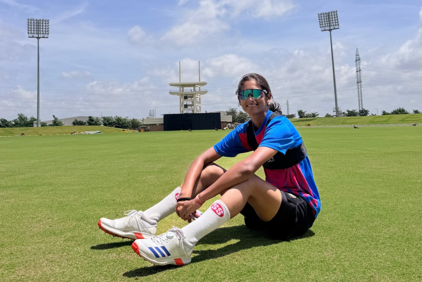 Akshita Bhagat during a fast bowlers' camp at the Centre of Excellence