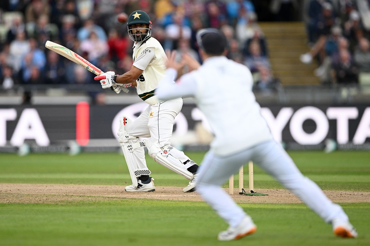 Shan Masood was dropped by Ben Duckett at third slip