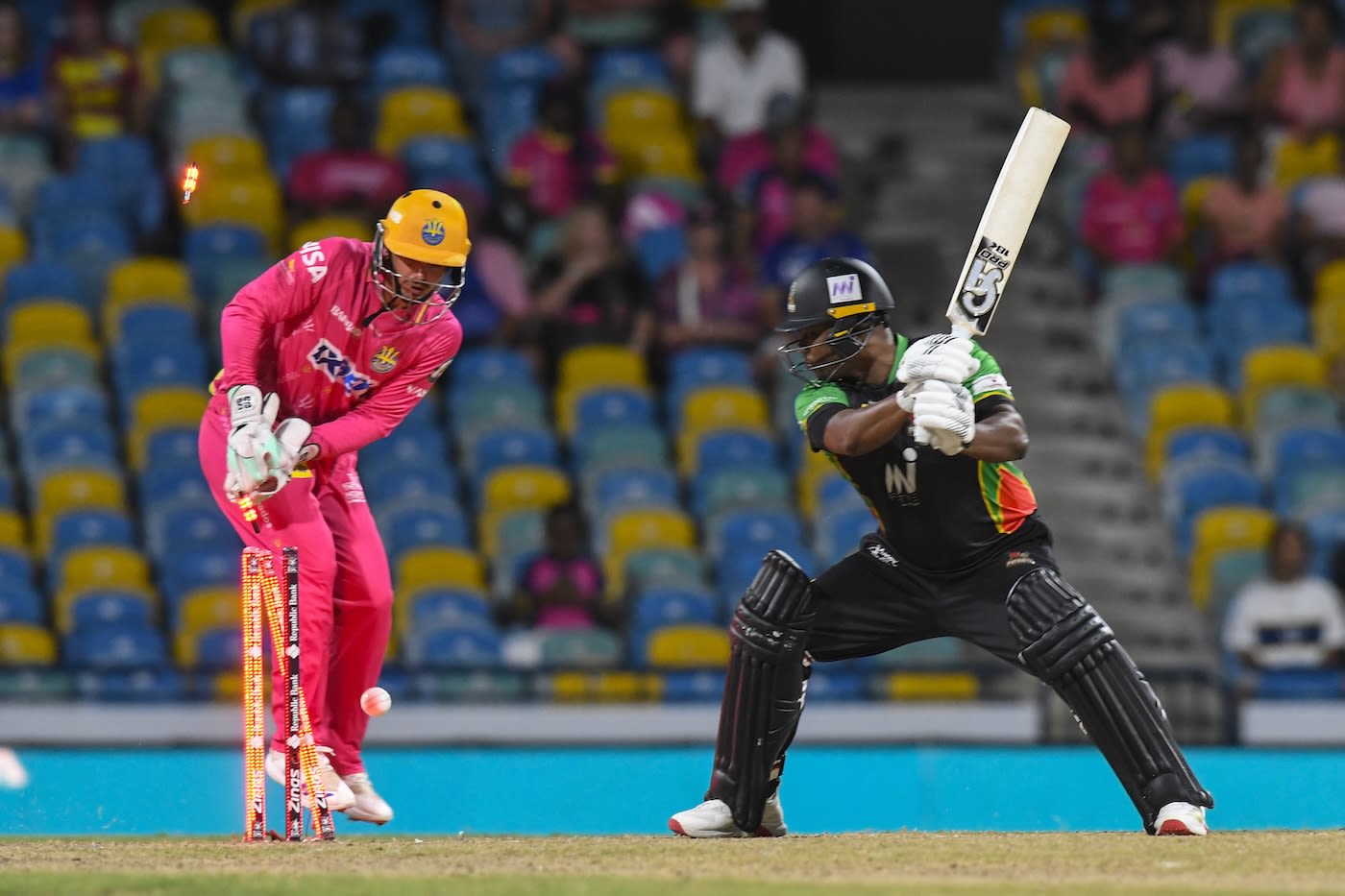 Johnson Charles was bowled off the second ball of the game