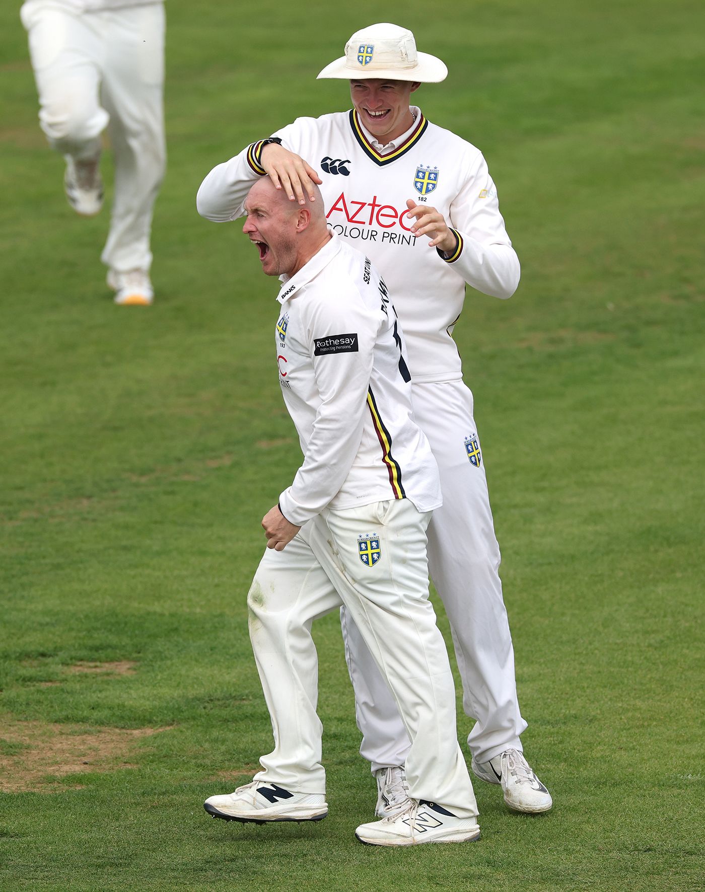 Ben McKinney celebrates a Callum Parkinson breakthrough