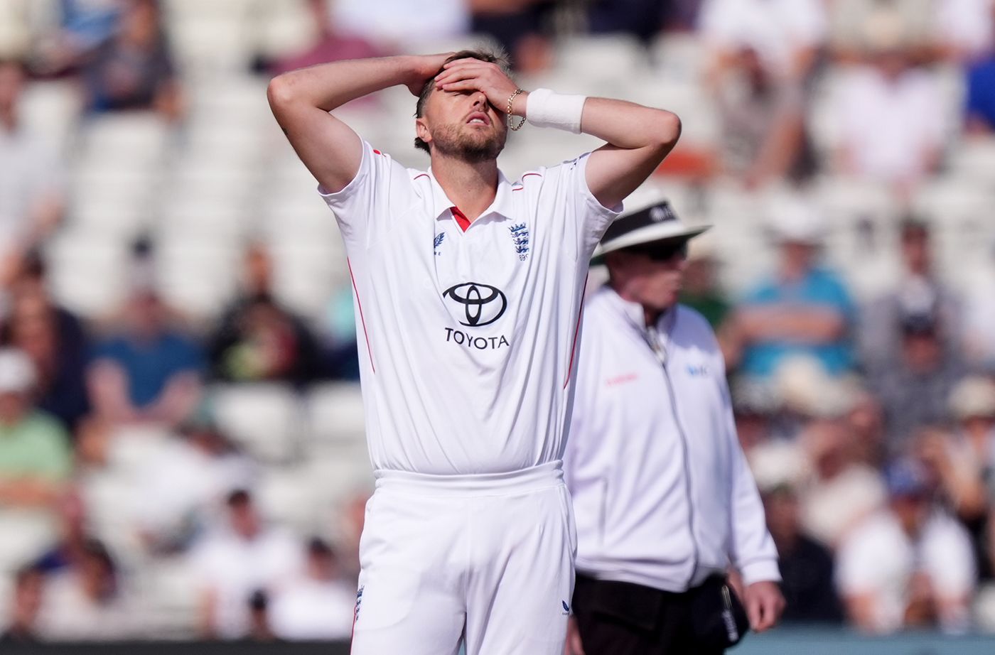 Ollie Robinson found the going tougher on day three
