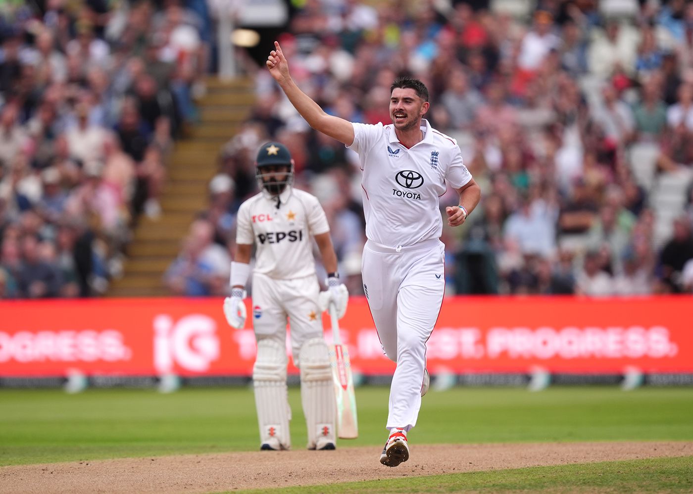 Josh Tongue removed Babar Azam once again