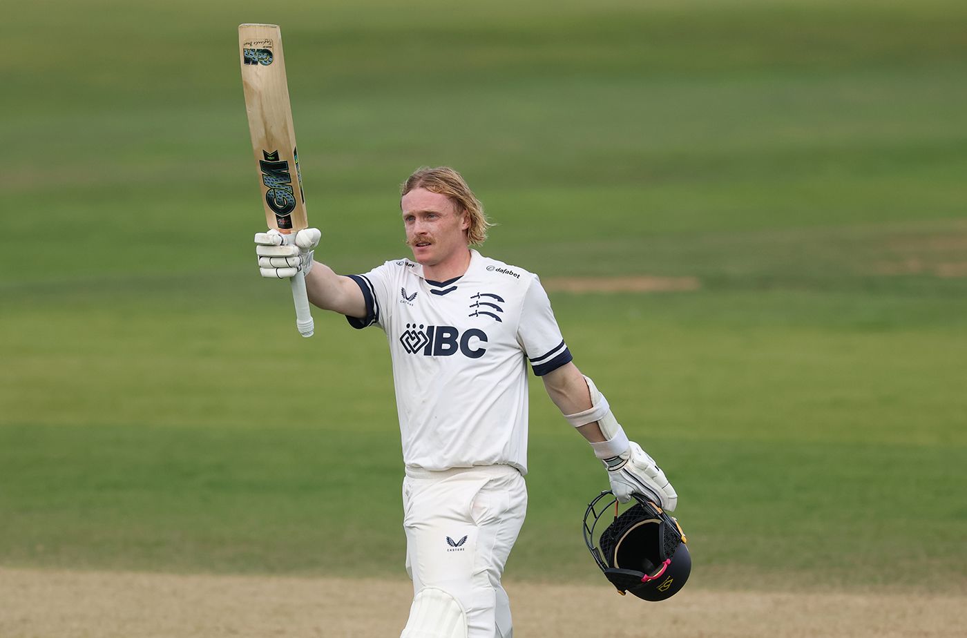 Harry Duke made his maiden first-class hundred