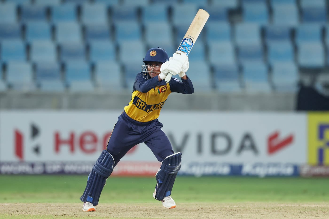 Harshitha Samarawickrama top-scored in the chase
