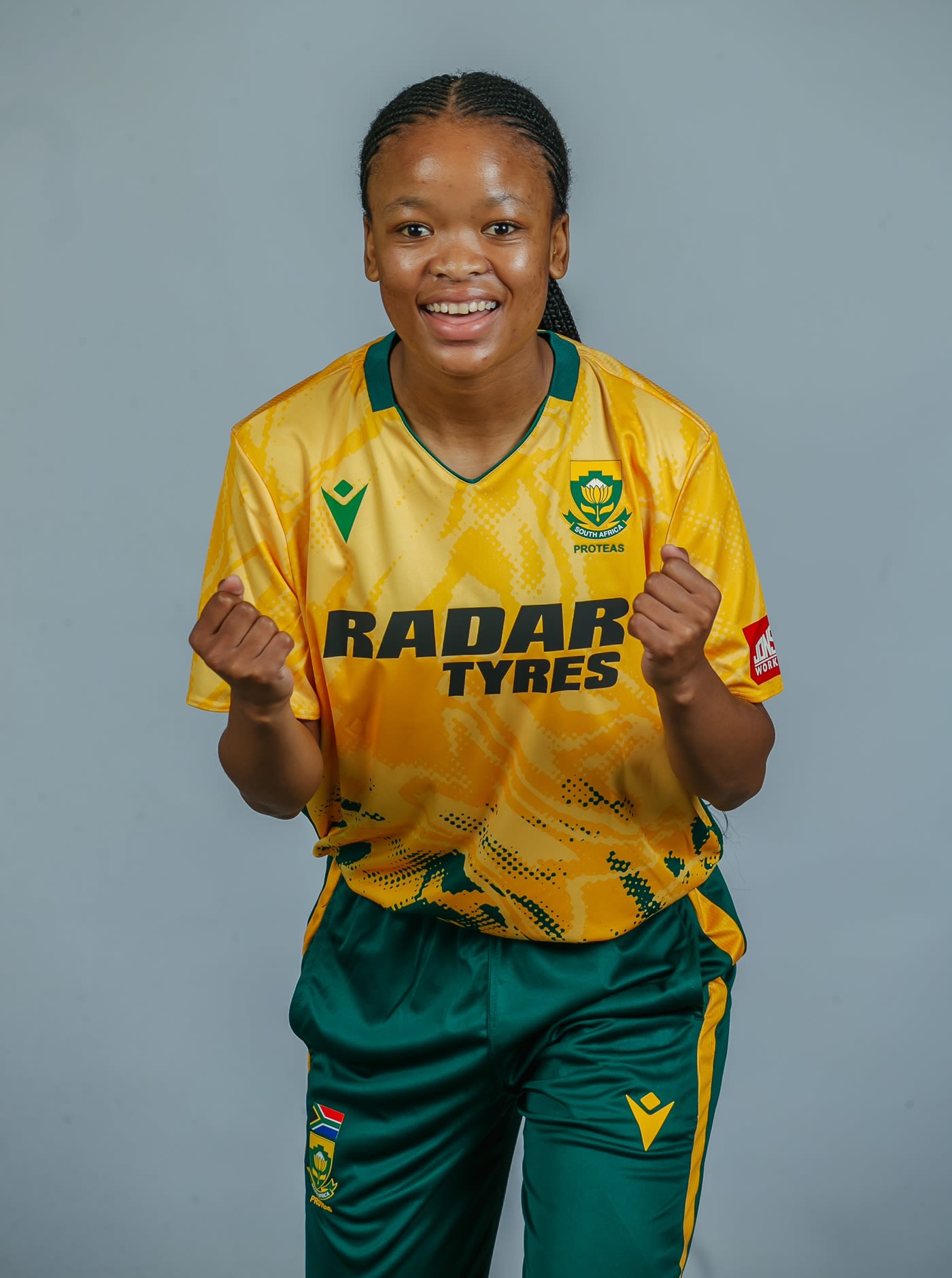 Nthabiseng Nini earned the Player-of-the-Match award on her T20I debut