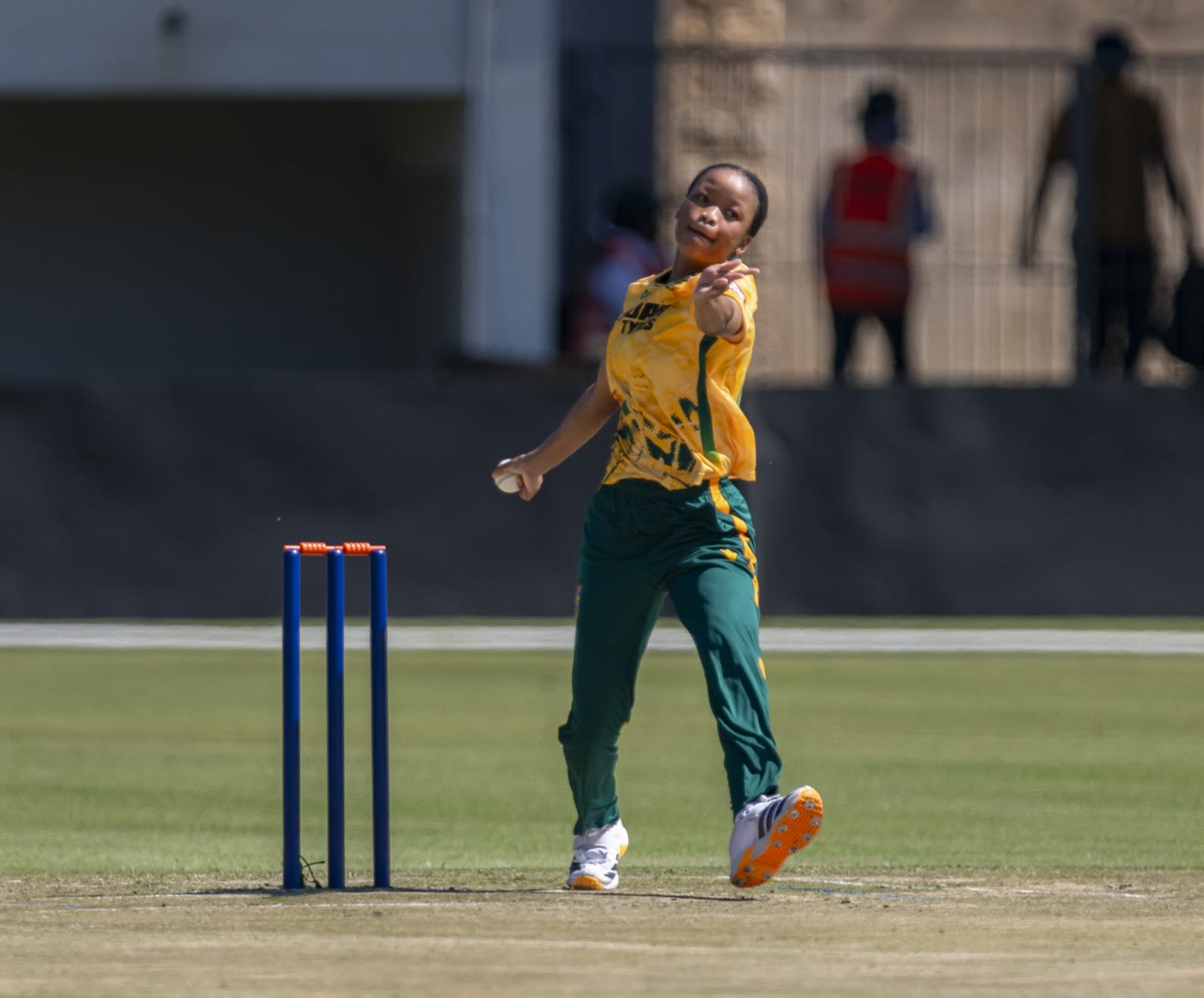 Nthabiseng Nini took three wickets on her international debut