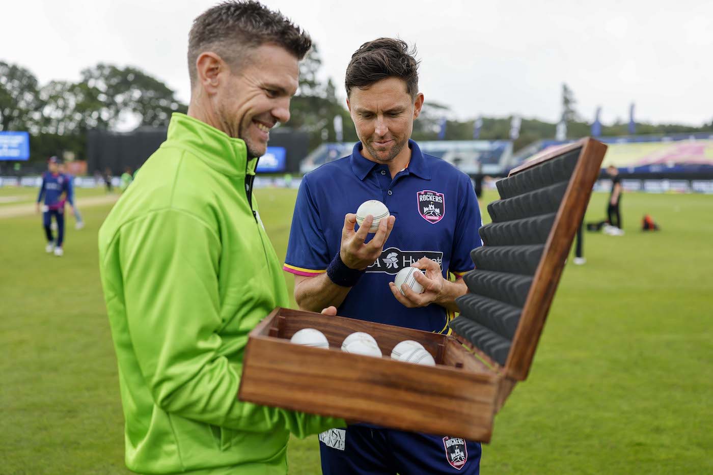 Trent Boult indulges in the pleasures of ball-picking
