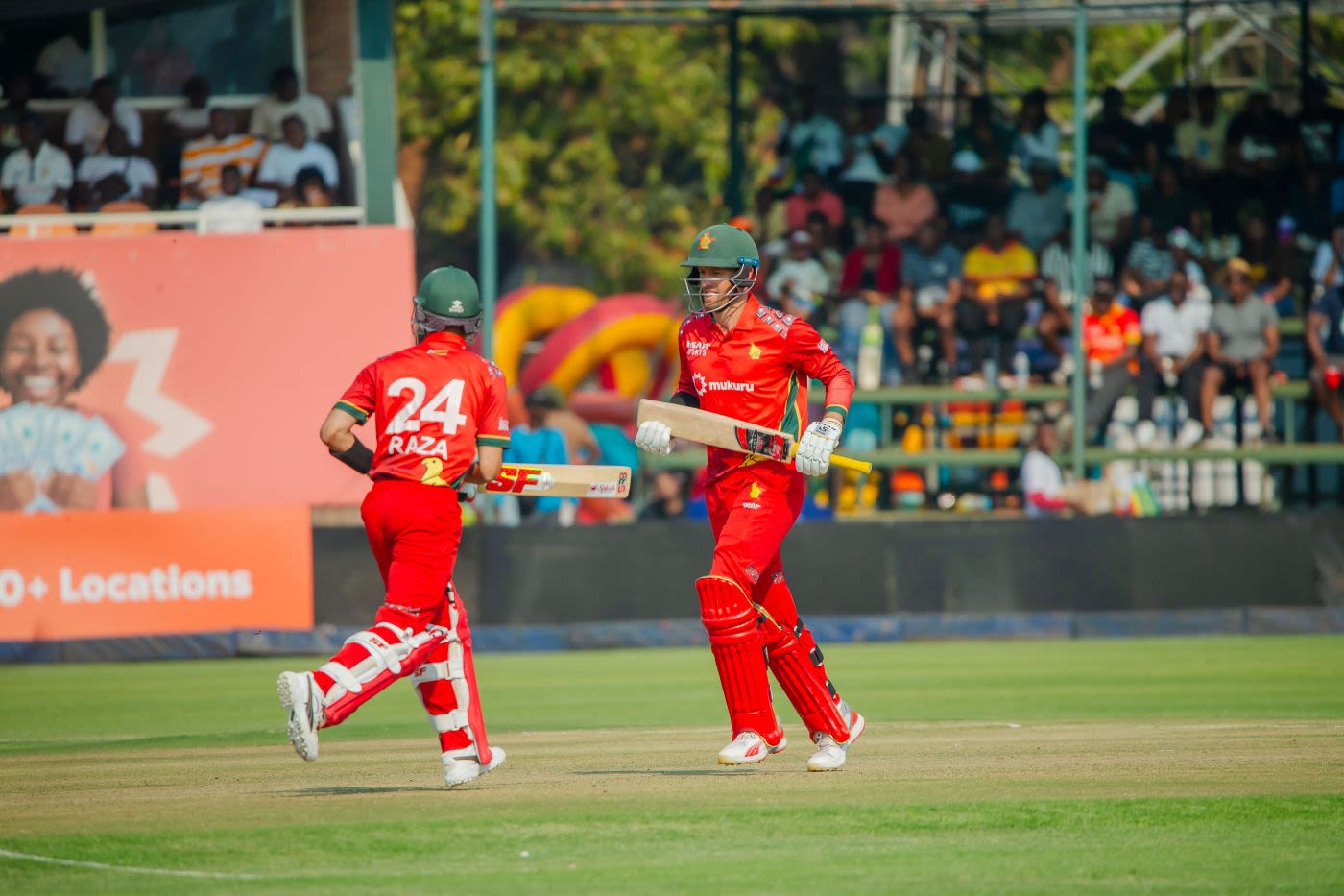 Sikandar Raza and Craig Ervine both made half-centuries