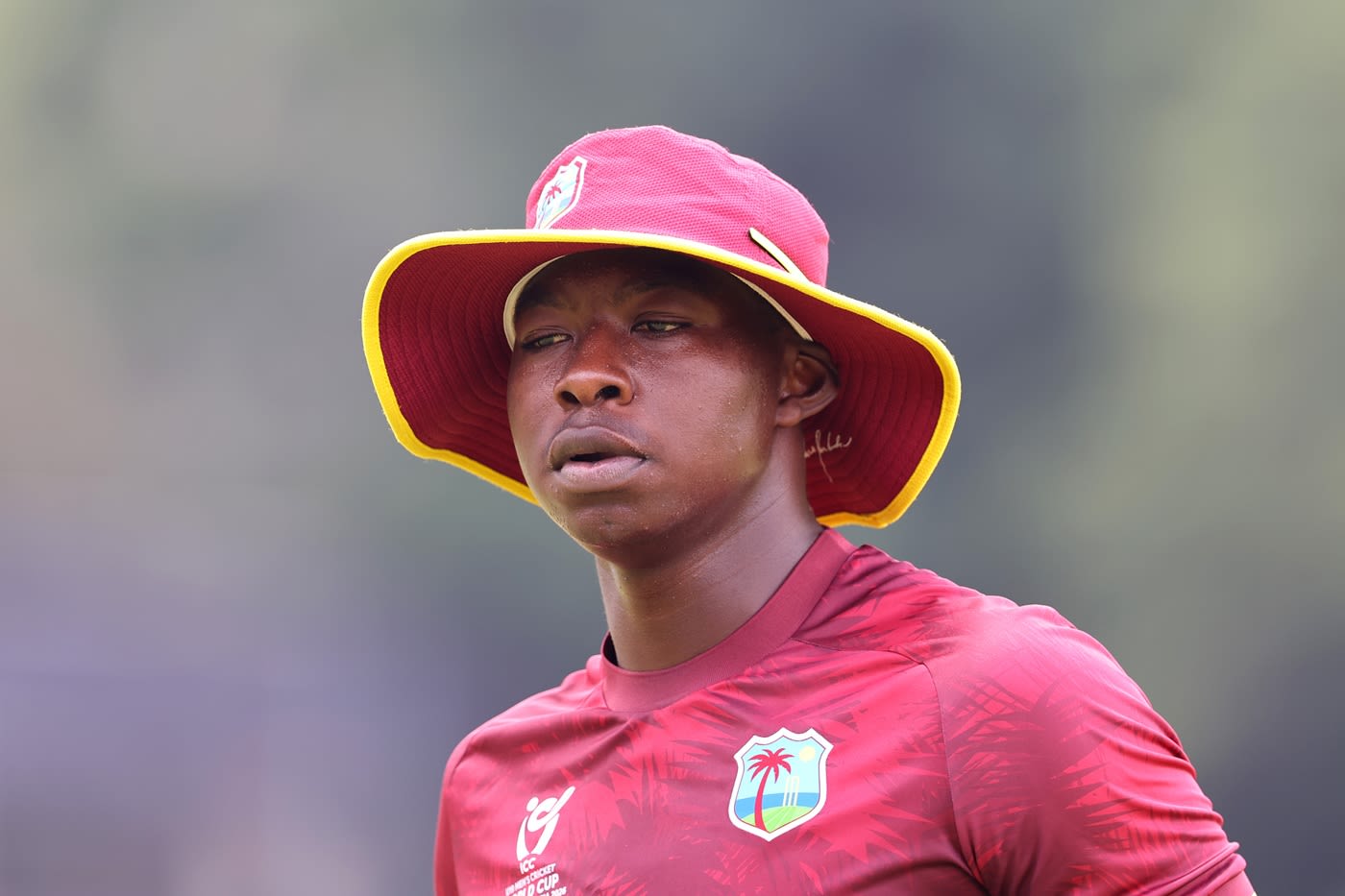 Jakeem Pollard in action in the Under-19 World Cup