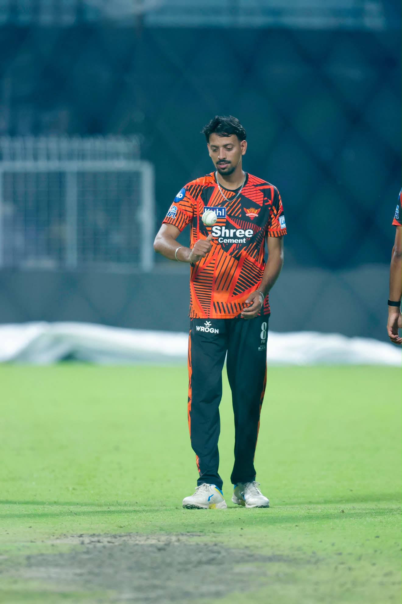 Gourav Choudhary in the Sunrisers Hyderabad nets