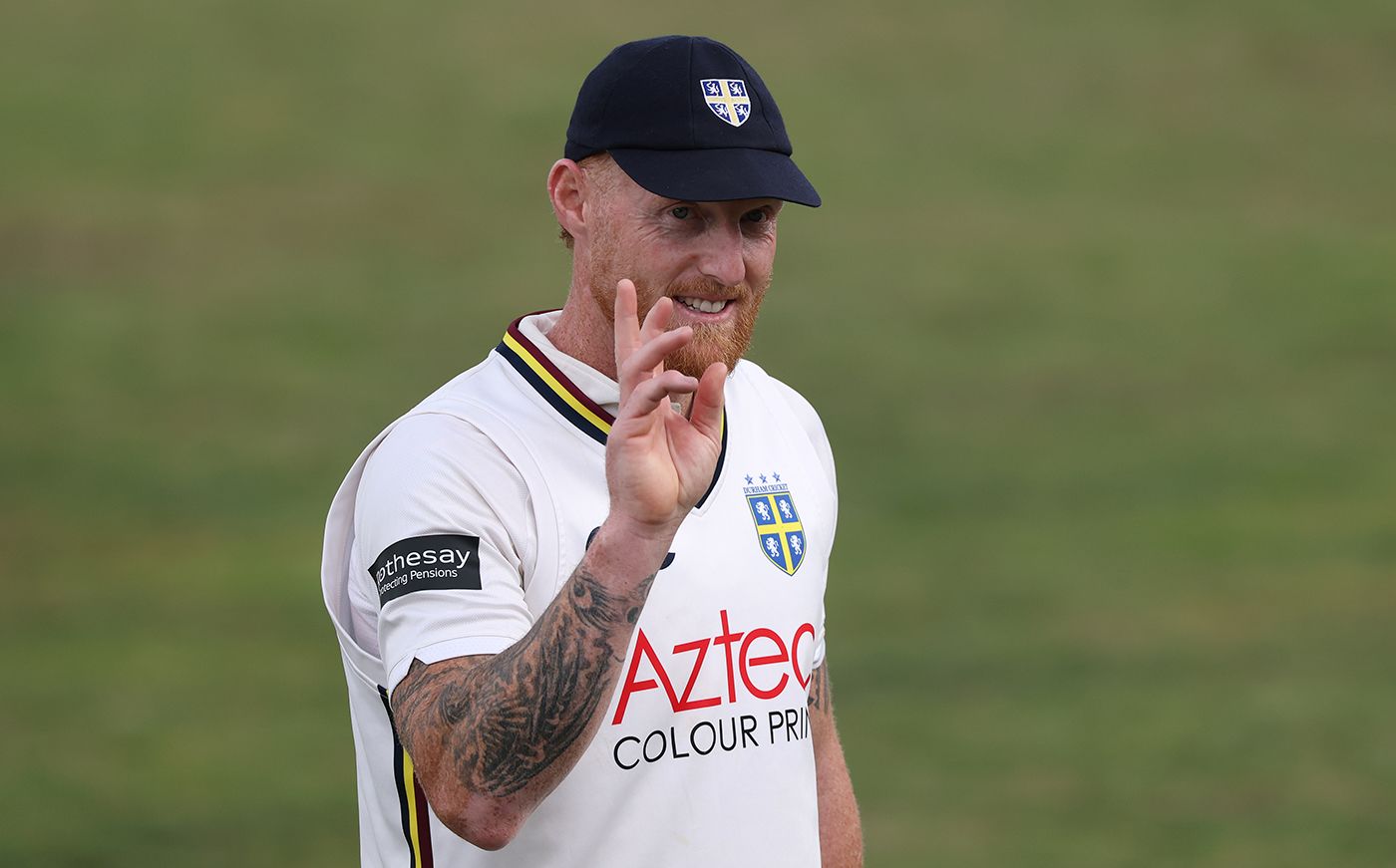 Ben Stokes acknowledges the crowd's applause