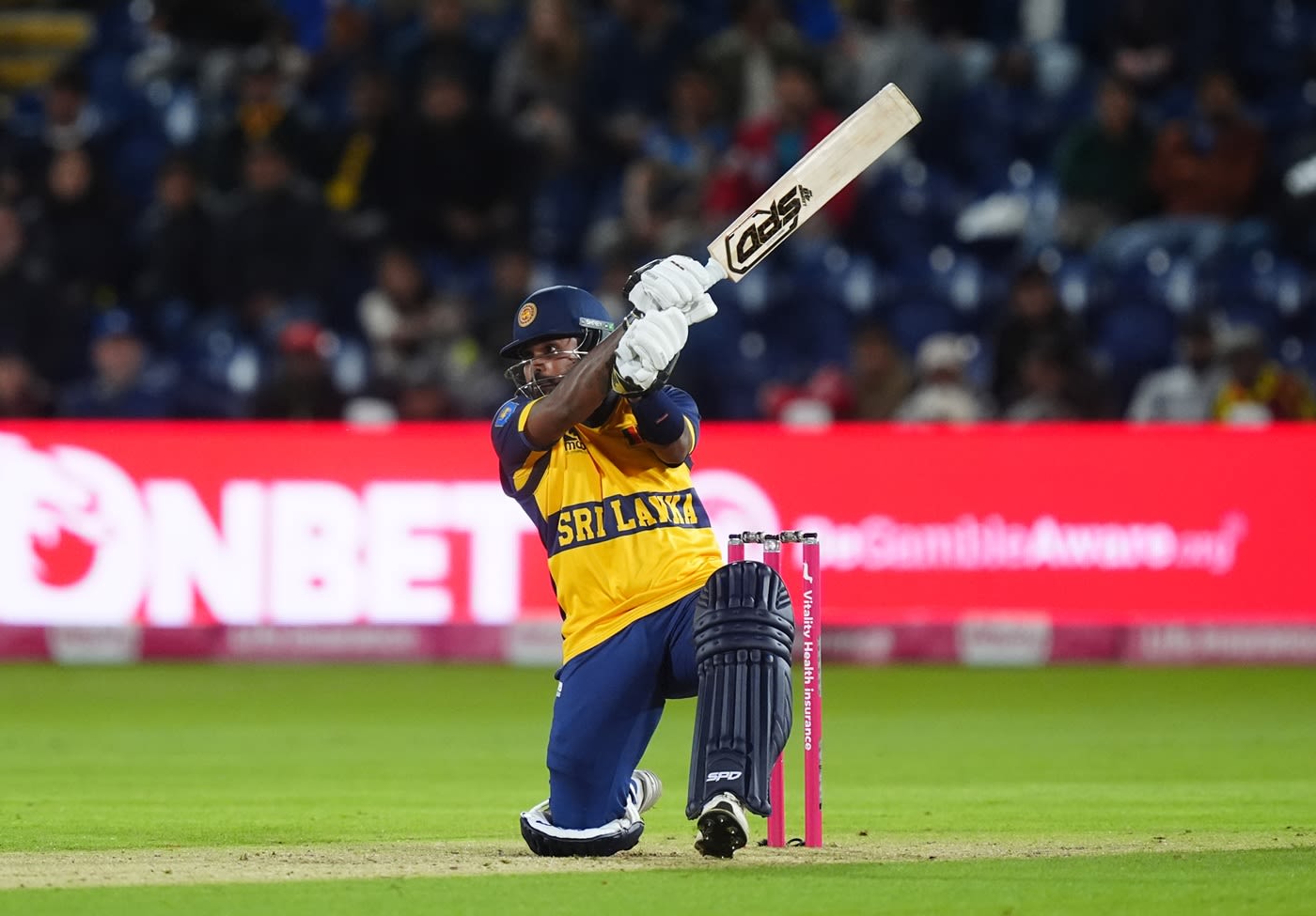Wanindu Hasaranga counterpunched briefly