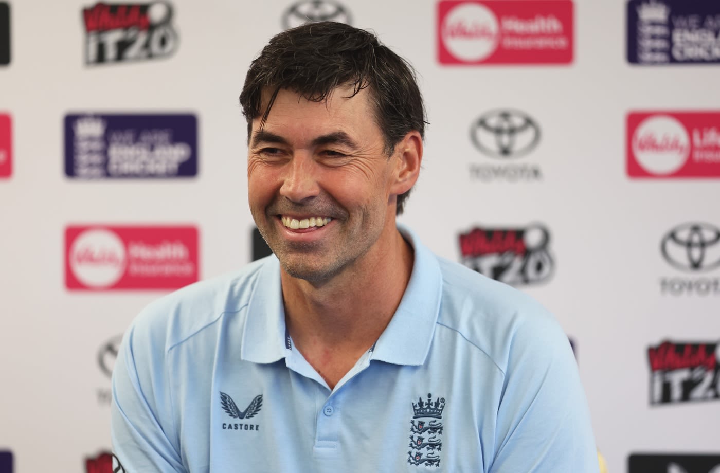 Stephen Fleming speaks to the media