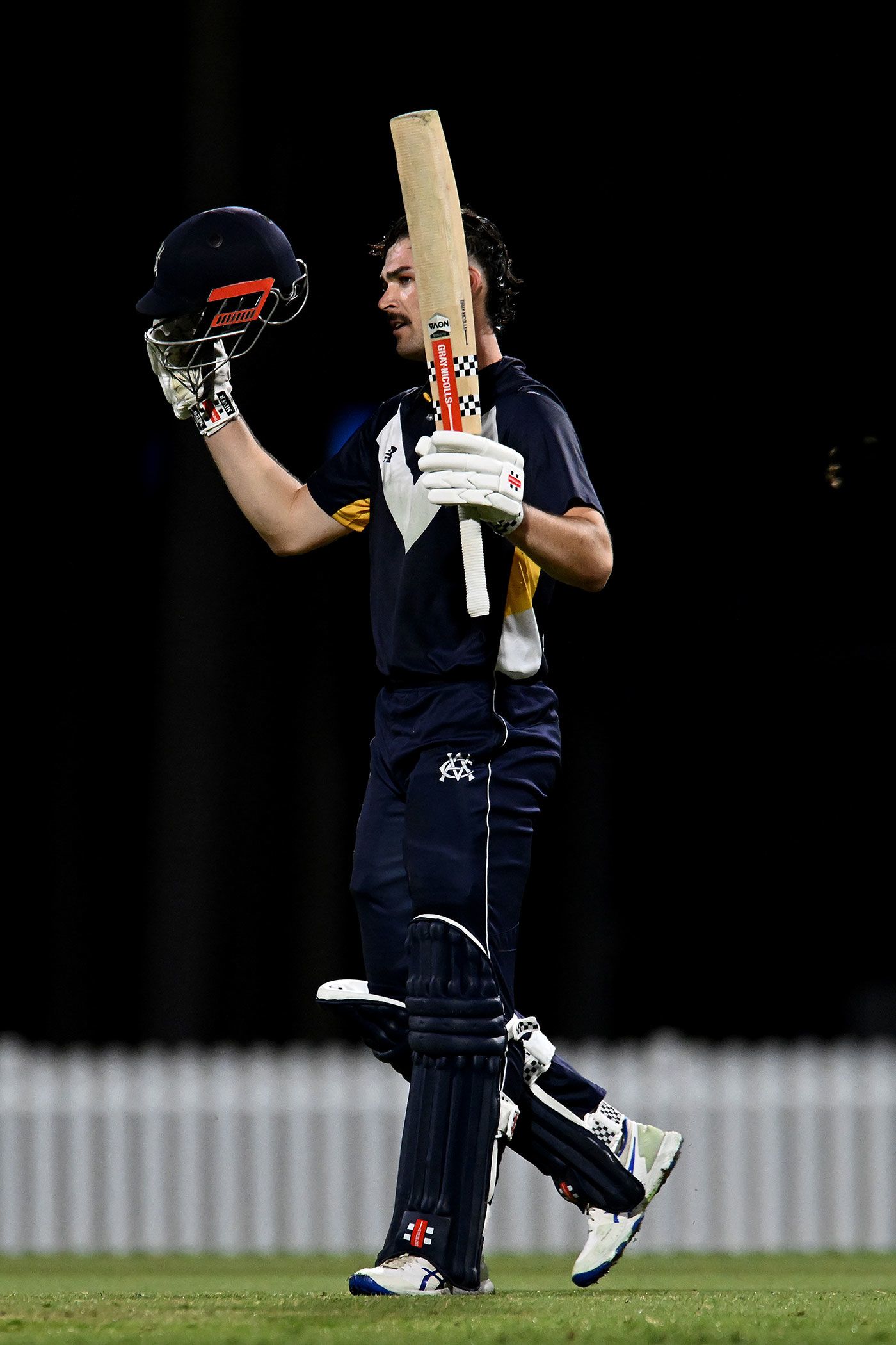 Liam Blackford brought up a century on debut