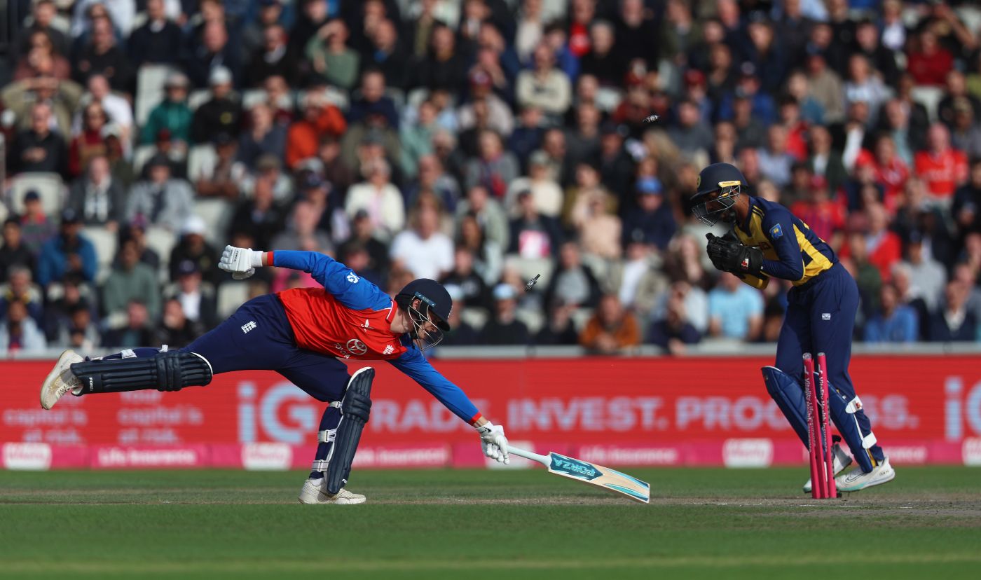 Aneurin Donald was stumped early in England's chase