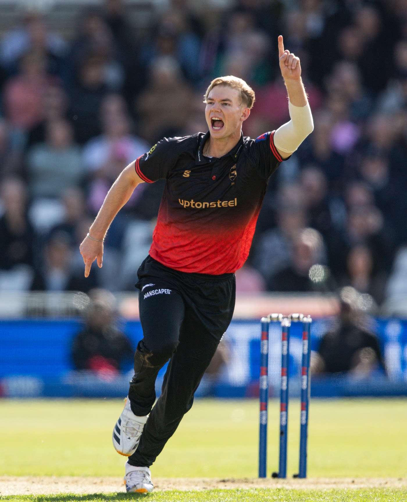 Tom Scriven celebrates a breakthrough